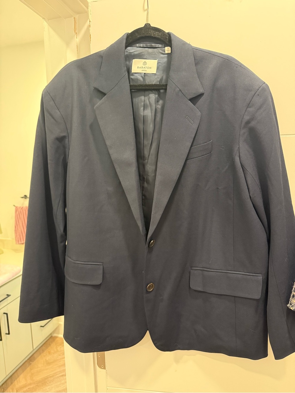 Aritzia Babaton Navy oversized Blazer